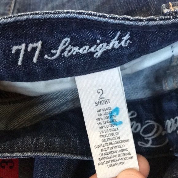 American Eagle 77 Straight Leg Relax Jeans 2 Short - Picture 6 of 6